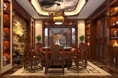 河北温馨雅致的古典中式家庭装修设计效果图