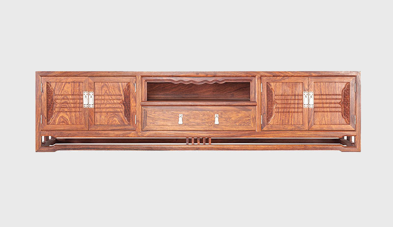 河北刺猬紫檀电视柜低柜现代中式全实木电视柜客厅高低柜